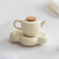 Sanxun Ceramic Teapot Simple and Large Capacity Anti Scald Filter Single Pot Household Kung Fu Tea Set Accessories Tea Pot