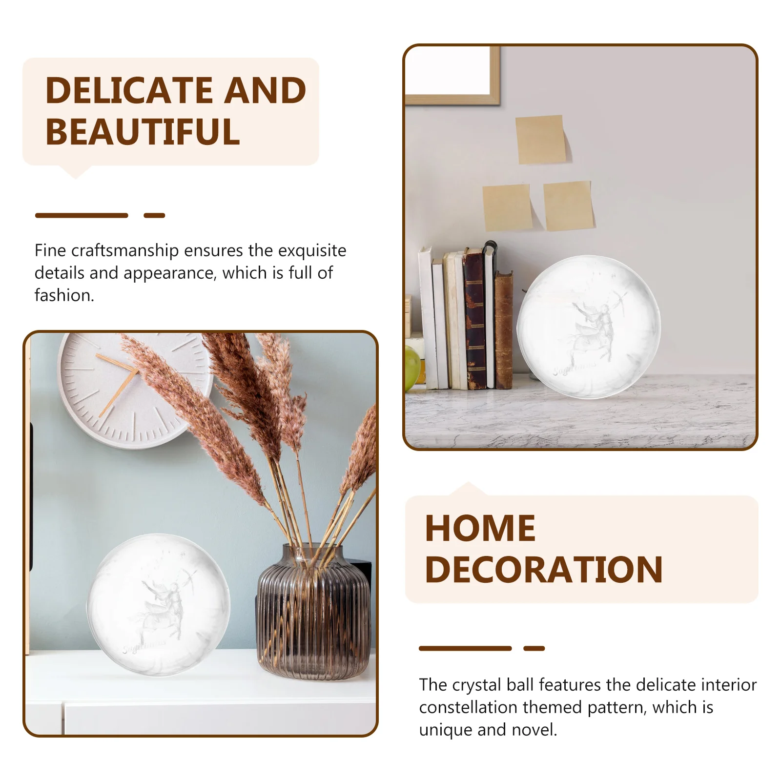 

Crystal Ball Premium Themed Desktop Decor Unique Festival Gift Creative Birthday Anniversary Ornament