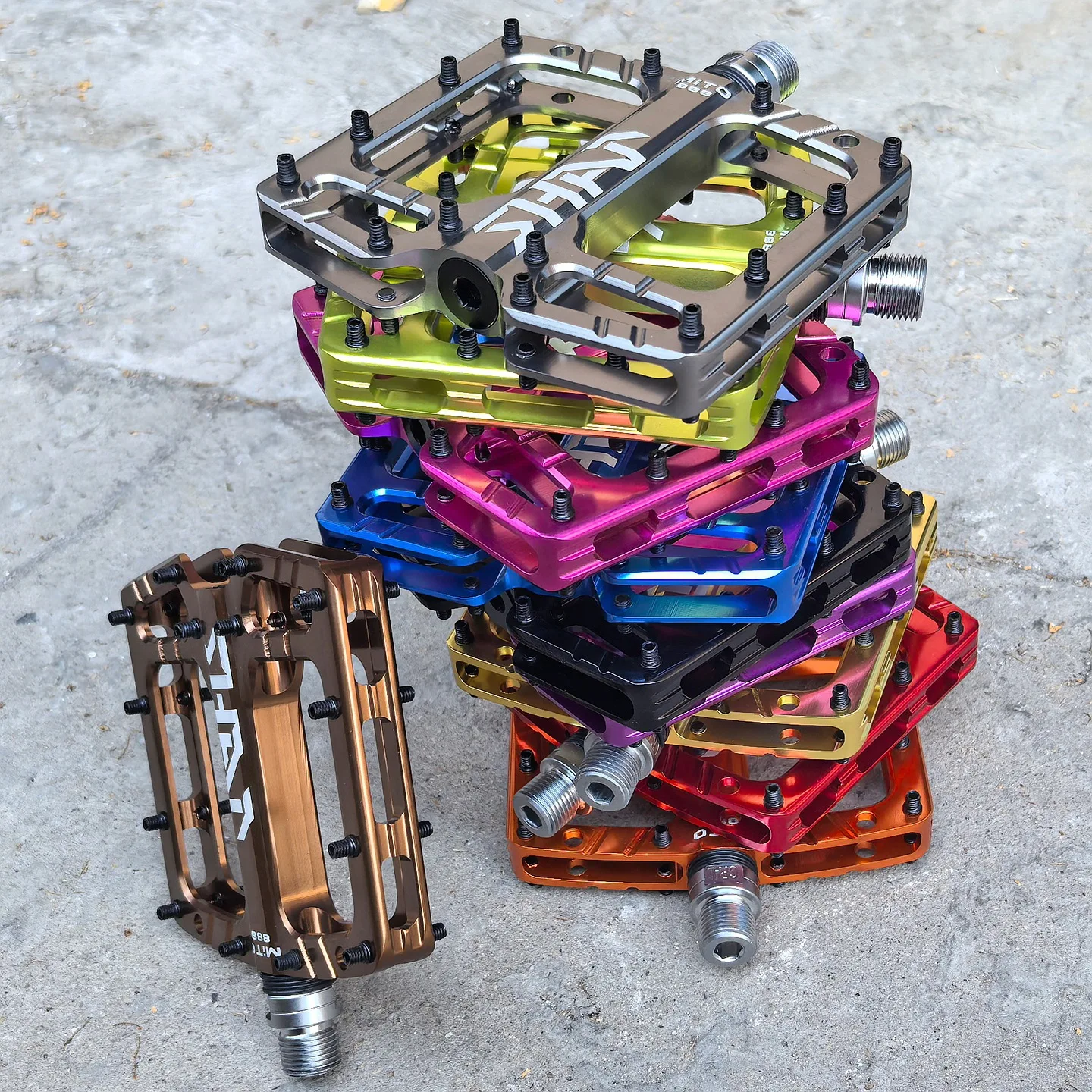 

Полированные педали для велосипеда MITO3, широкие педали для горного велосипеда, большие педали.