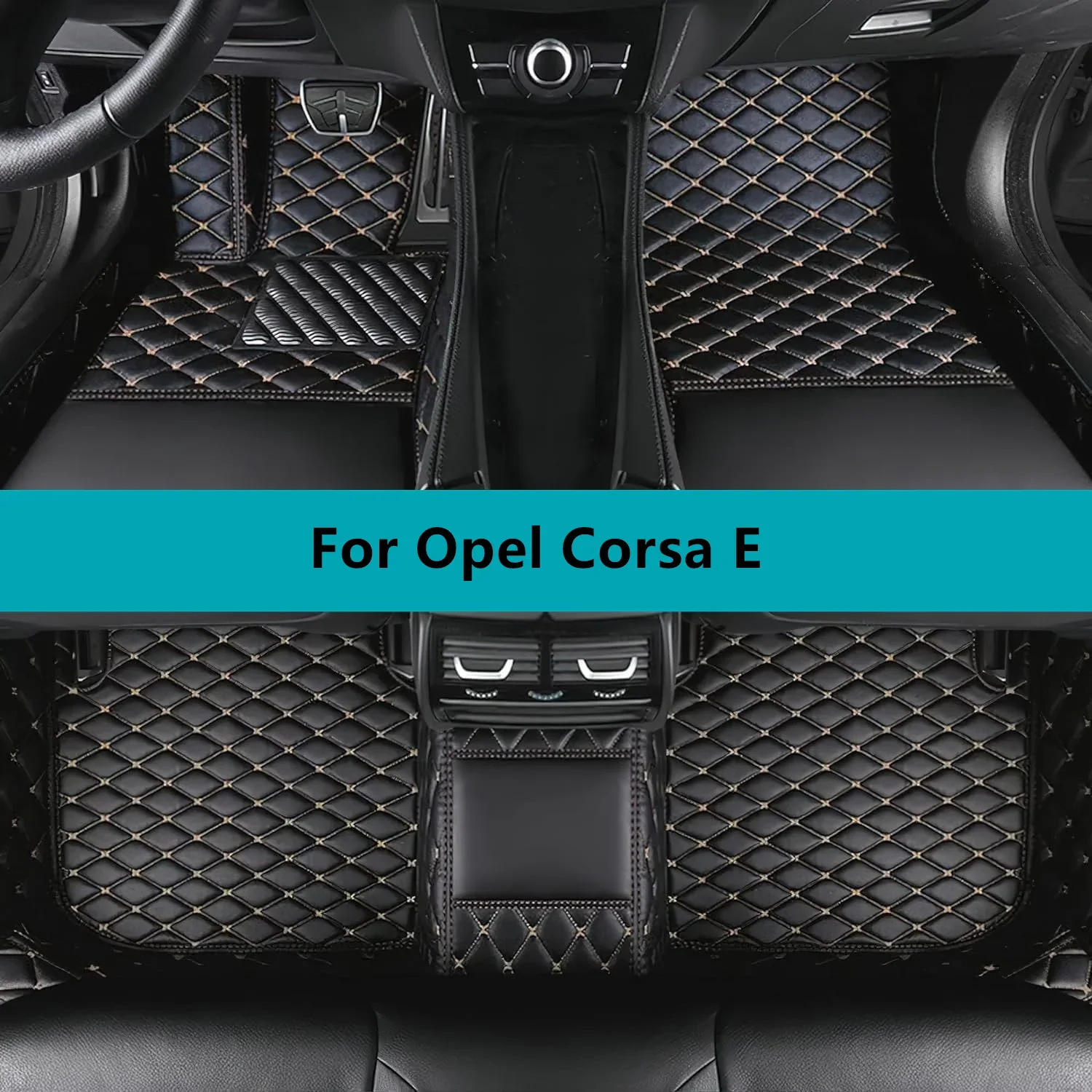 

Car Floor Mats For Opel Corsa E 2014 2015 2016 2017 2018 2019 Full Set Custom Leather All Weather Waterproof Car Floor Mats