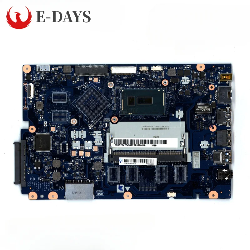 For Lenovo Ideapad 100-15IBD Motherboard NM-A681 Notebook Mainboard I5-5200U UMA DDR3 100% Tested Ok