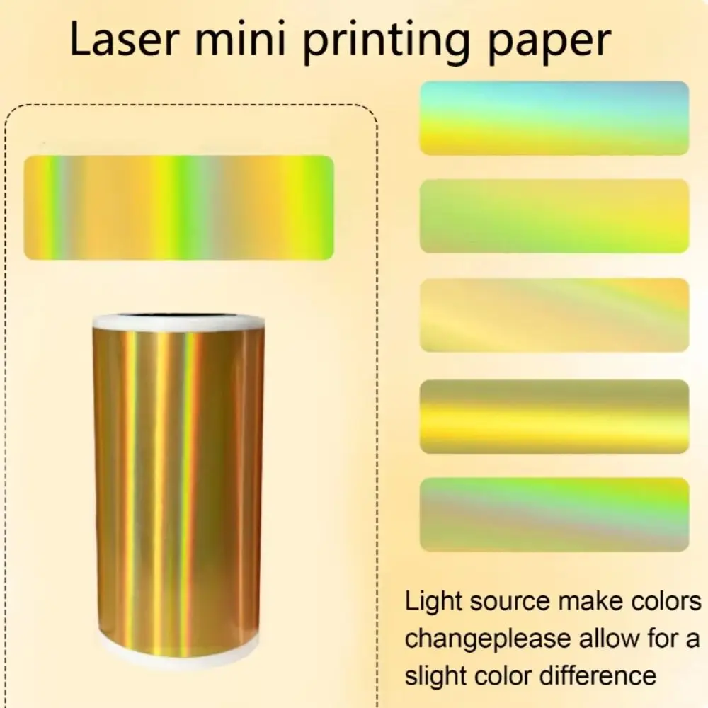 Papier thermique couleur HD, couleurs vibrantes, finition lisse de qualité supérieure, papier thermique holographique, couleurs durables
