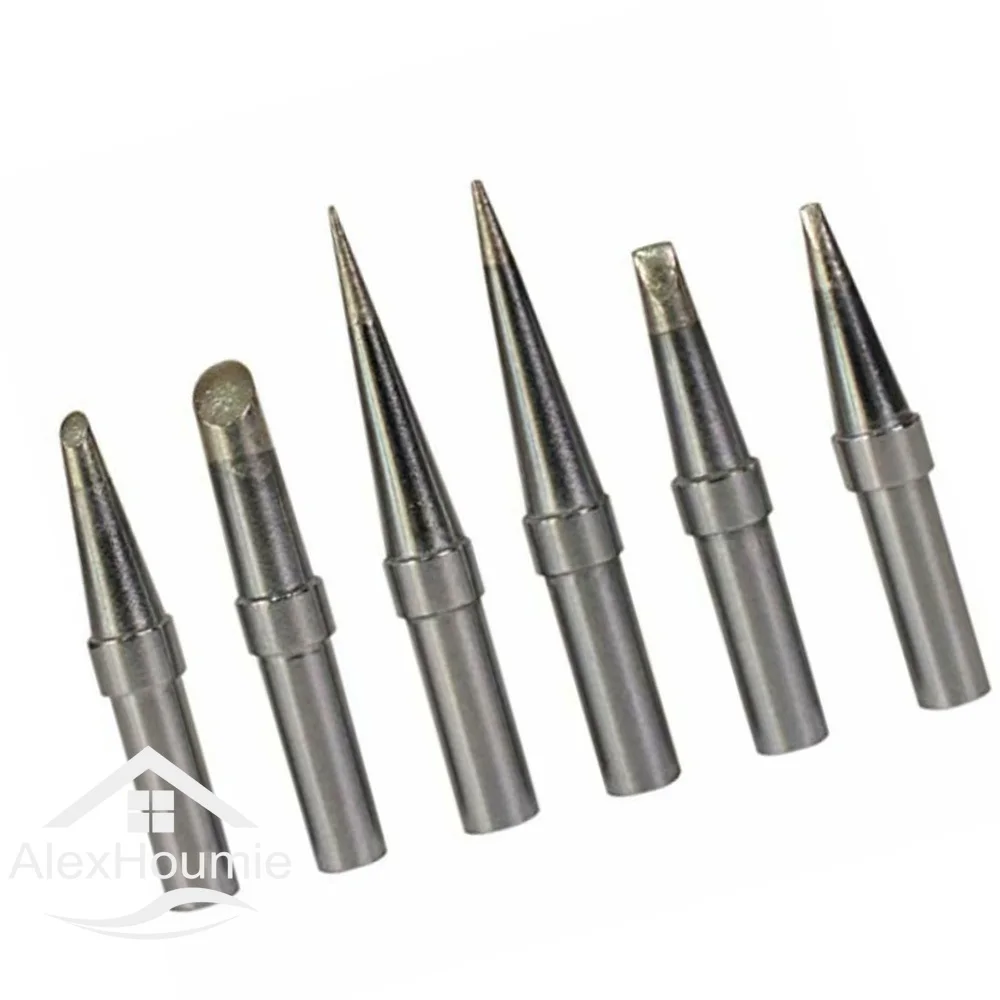 6-Pack Replacement Soldering Iron Tips – Compatible With Weller WE1010NA, WESD51, WES50/51 Stations & PES51/PES50 Pencils