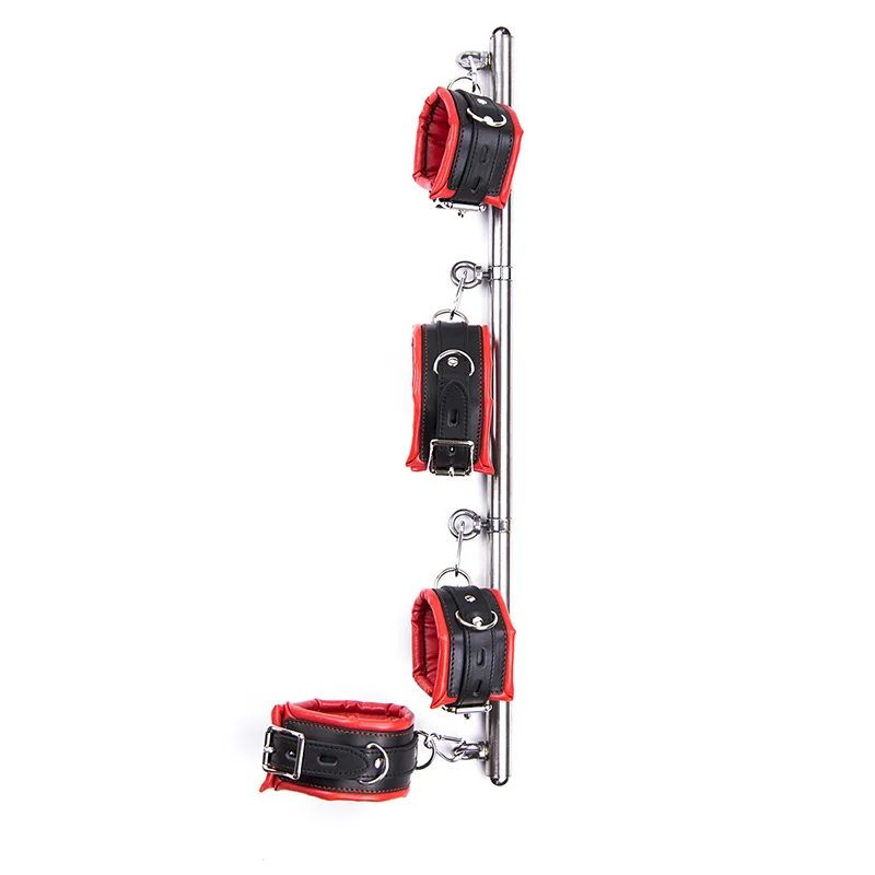 Bdsm Bondage Set Stainless Steel Spreader Bar And Restraints_voghion.com