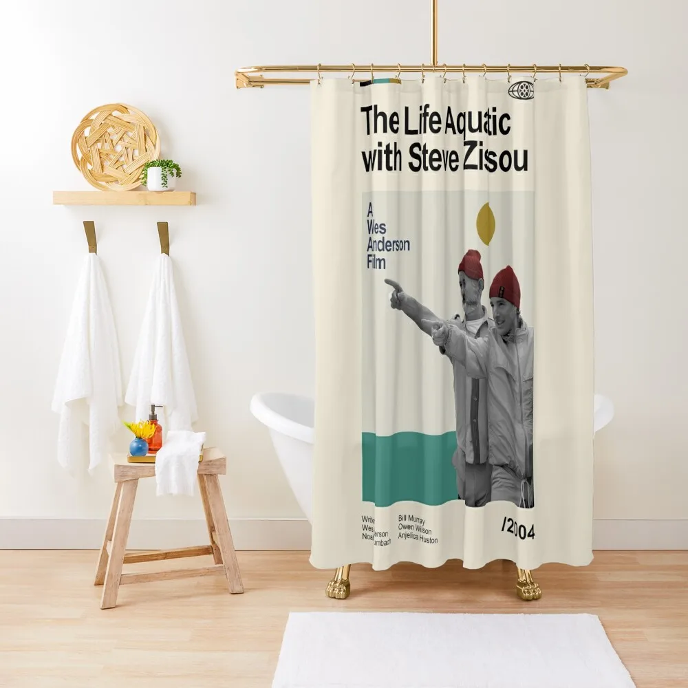

The Life Aquatic With Steve Zissou Shower Curtain For Bathroom Accessories For Shower And Services Cover Curtain