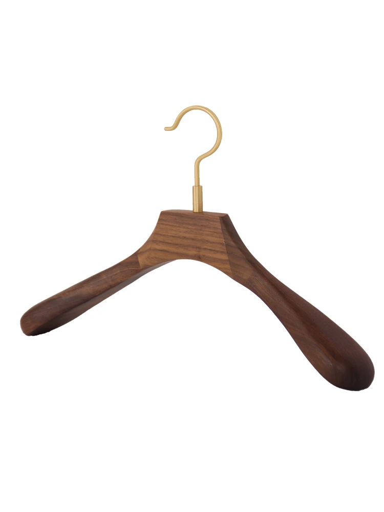 Solid Wood Brass Clothes Hanger, No Trace, No Trace, Anti-Skid, Household, Hotel, 1Pc