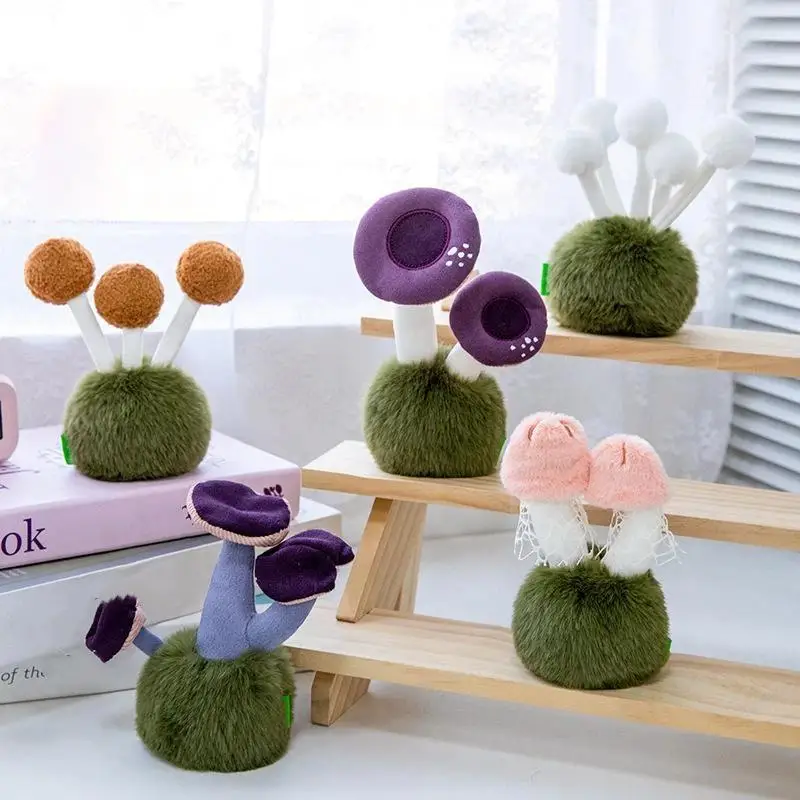 15cm Colorful Mushrooms Plush Doll Stuffed Toy Child Kids Home Wedding Party Toys Children's Birthday Gift Home Decor