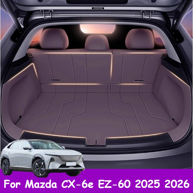 

For Mazda CX-6e EZ-60 2025 2026 Car Full Surround Protection Interior Decoration Accessories Trunk Cushion Leather Material