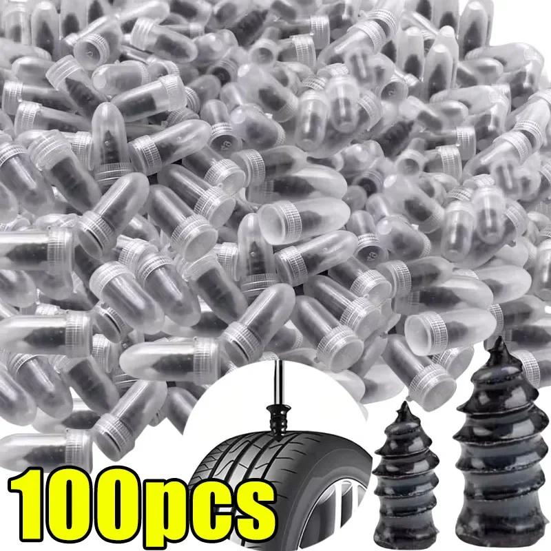

10-500pcs Car Tyre Repair Rubber Nail Set Car Motorcycle Tyre Repair Nails Truck Scooter Bike Tire Puncture Repair Tool