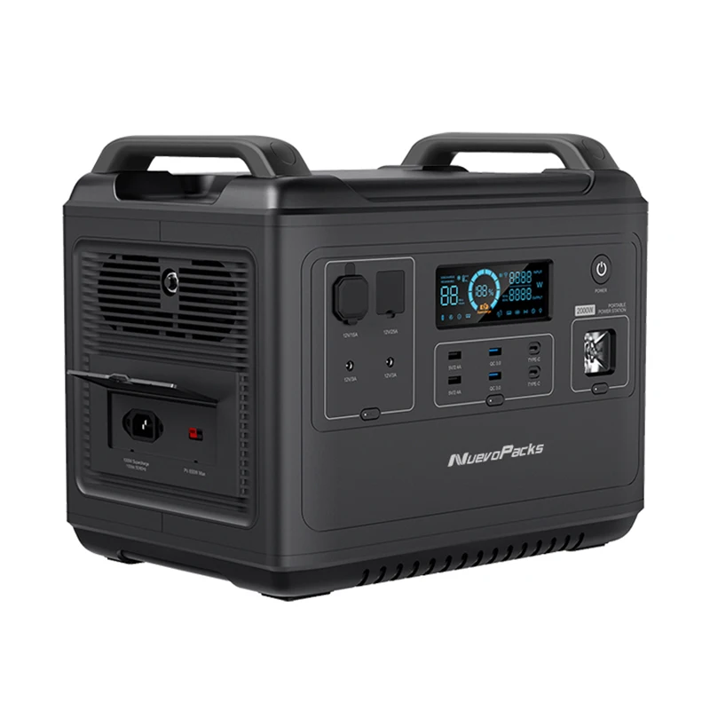 

2000W Huge Capacity Portable Power Station Backup Solar Generator LiFePO4 Battery Outdoor Power Supply