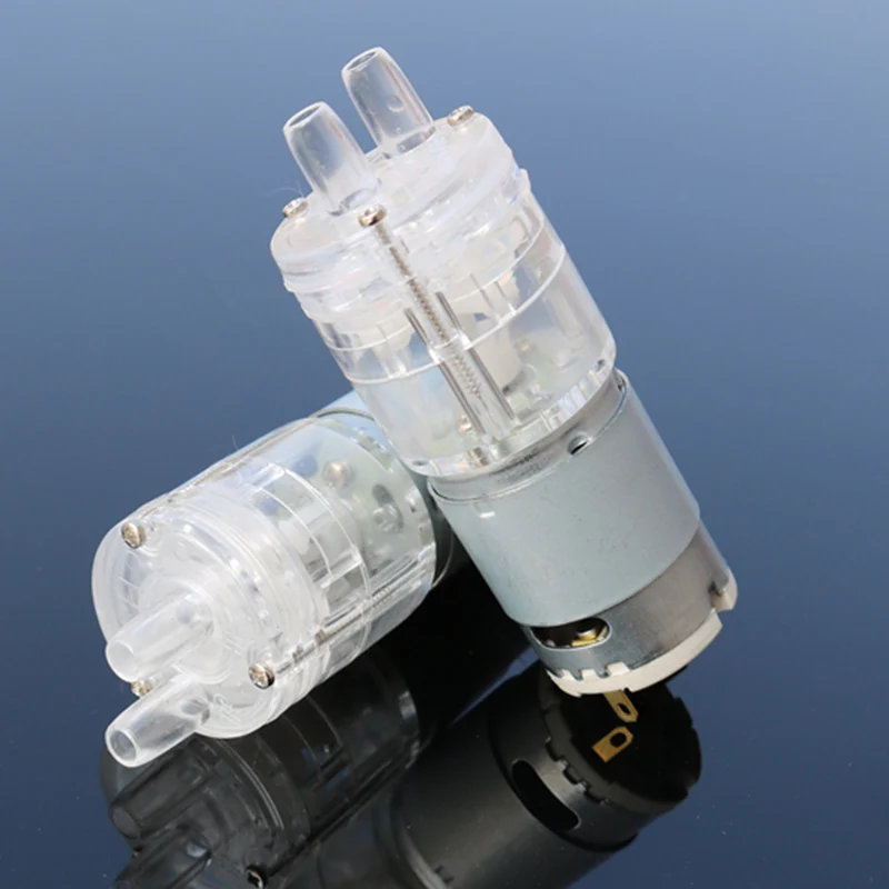 1PC DC 5V~12V 6V 9V Transparent Small Mini R385 Self-Priming Water Pump Suction Pump Water Cooling Circulation for Fish Tank