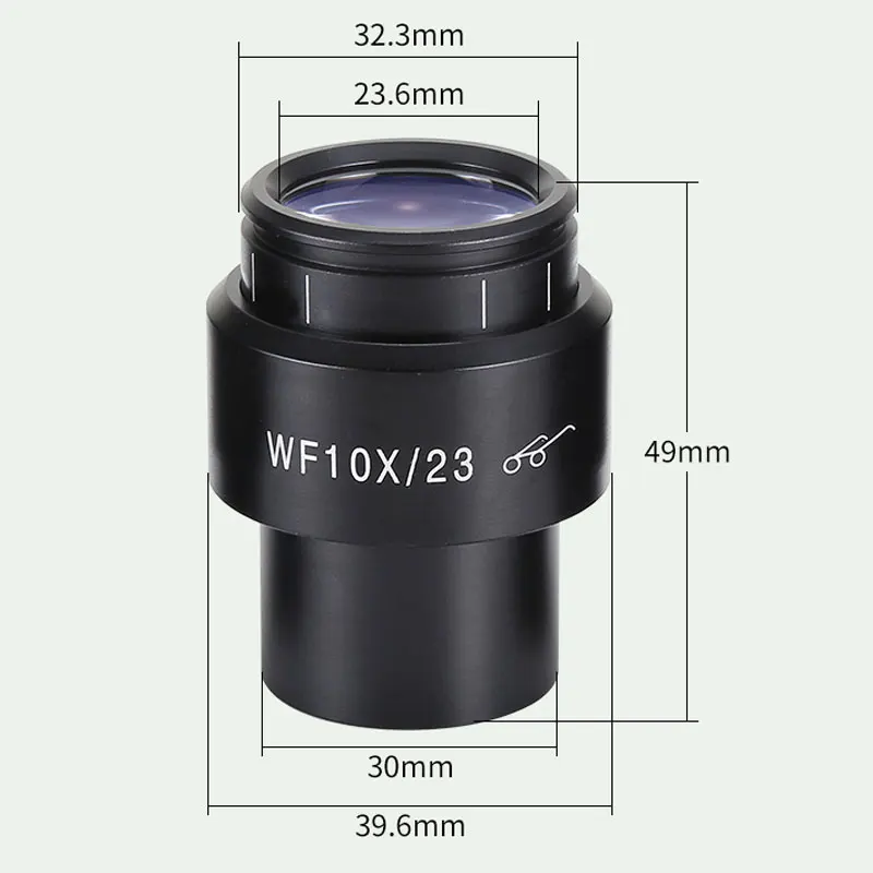 Vast SKy 2PCS WF10X Wide Field Eyepiece For Binocular Trinocular Stereo Microscope 30MM Installation Interface