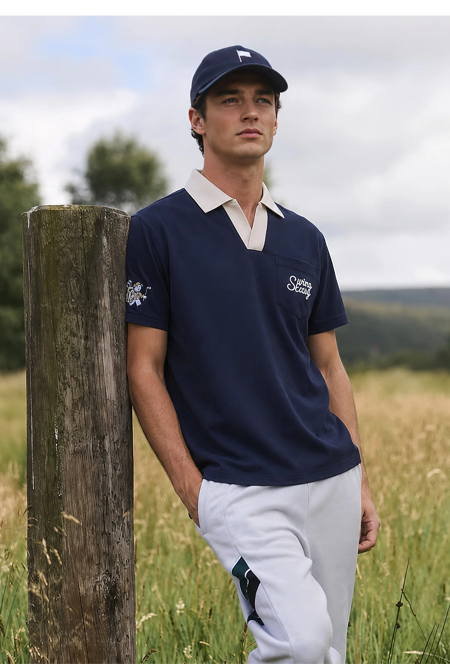 PGM Golf Herren Kurzarm-Poloshirt Sommer Atmungsaktives Kragen-Sportoberteil Kleidung YF925 – Detail 13
