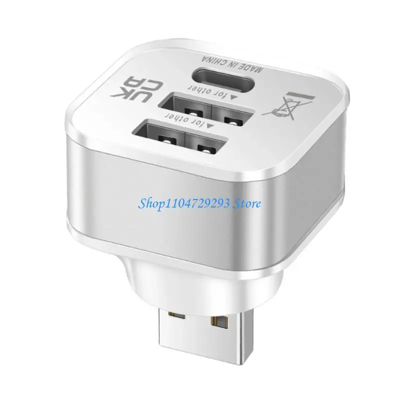 

Y2GD Mini USB Adapter Multi USB Splitter Extender Computer Accessories 1 Male To 3 Port Multiple Expander For Laptop