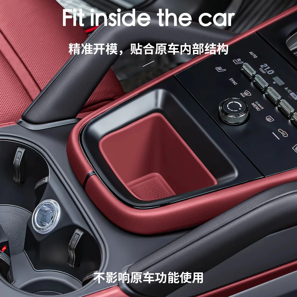 

For New Porsche Cayenne Central Control Storage Tank Pad Cayenne Cup Holder Silicone Sleeve Car Interior Accessories Accessories