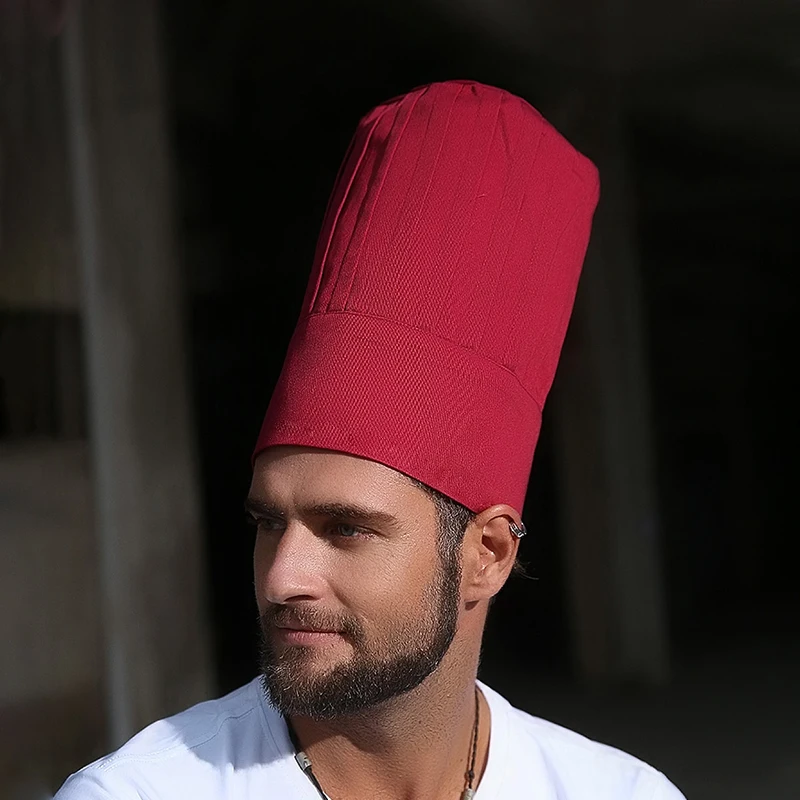 Chapeau haut de forme unisexe réglable, chapeau de chef d'hôtel, casquettes de cuisine, chapeau de restaurant pour homme, chapeau de travail de Chamonix, chapeaux masculins