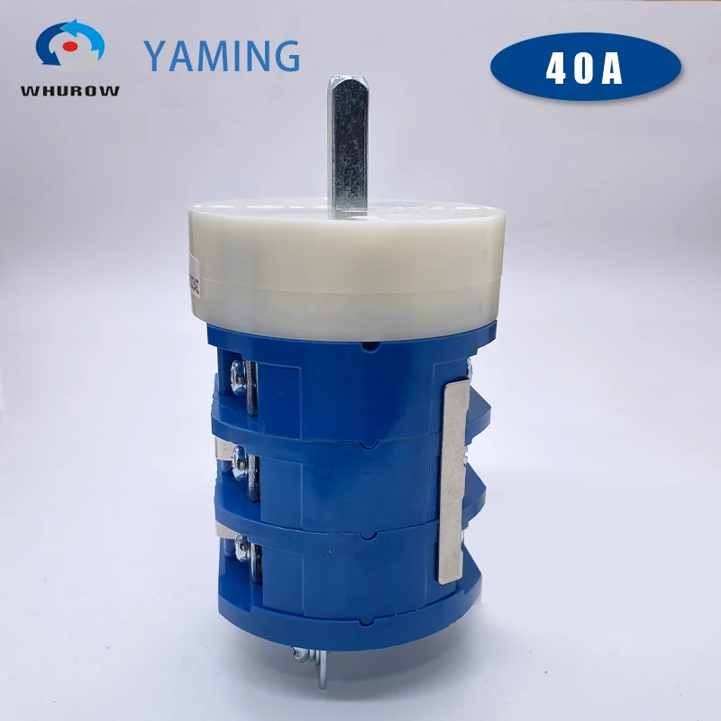 LW5D-40 5.5N/3 Changeover Cam Knob Rotary Switch 3 Layers Positions Silver Contact Manual Control Forward Reverse