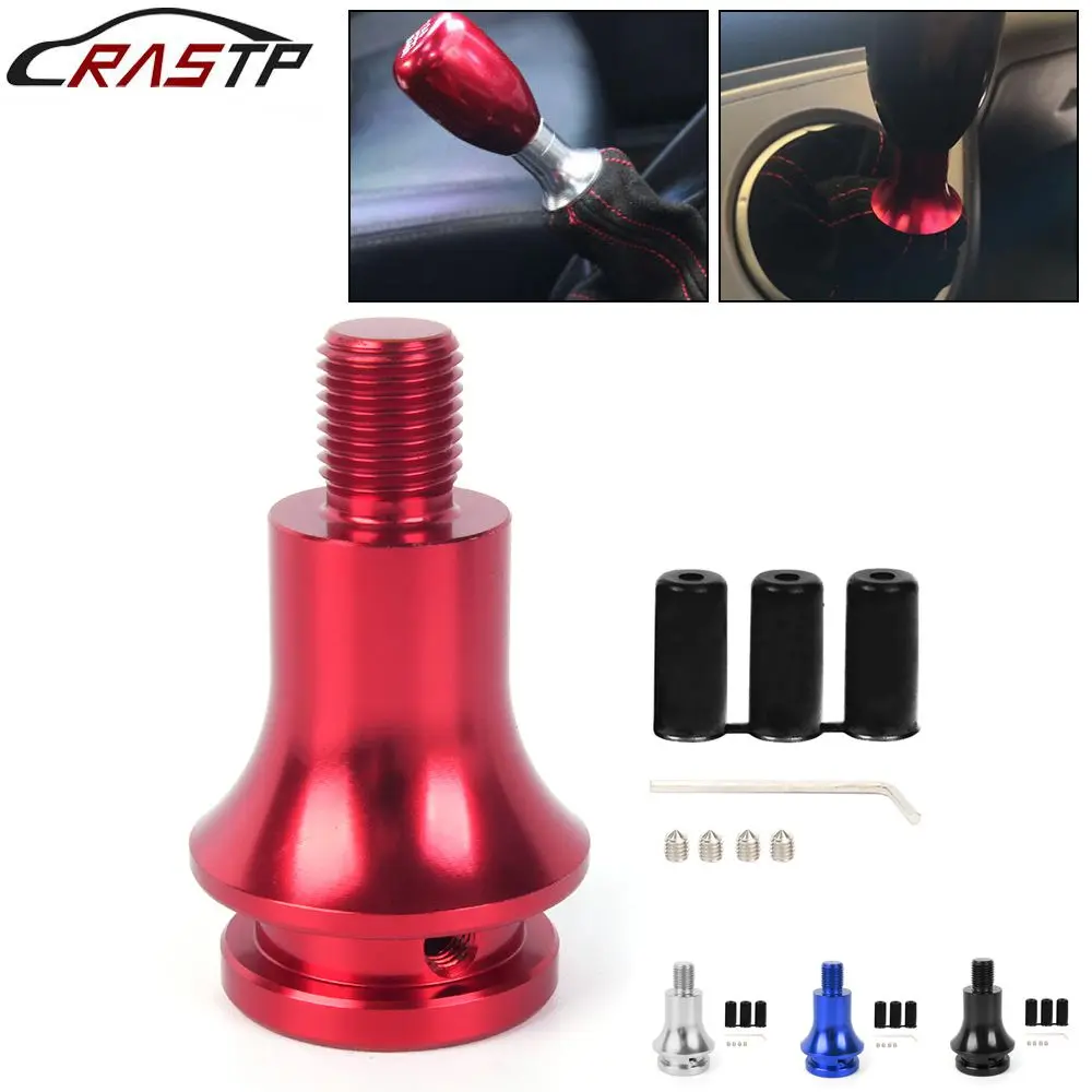 

RASTP-Universal Car Manual Gear Shift Knob Adapter M12x1.25 Thread For Dustproof Sleeve Fixed Limiter SFN238