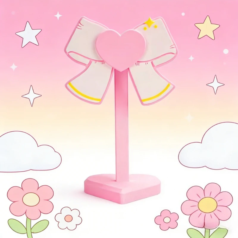 

Cute Headphone Holder Handmade Custom Headset Bracket Pink Bow Headset Bracket Support Cash Desktop Storage Game Accessories