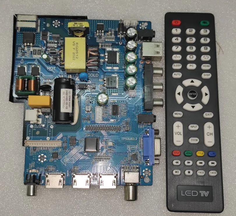 送料無料! TP53L63.24 TP53U63.2 3 1テレビのマザーボード75ワット65-100v 300---800MAと互換性複数の画面