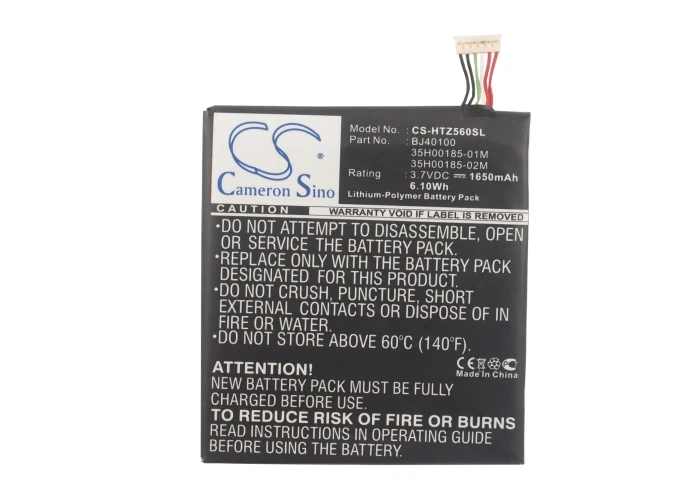 1650mAh Battery 35H00185-06M, BJ40100 for HTC One S, Ville C, Z520e, Z560E, For T-Mobile PJ40110