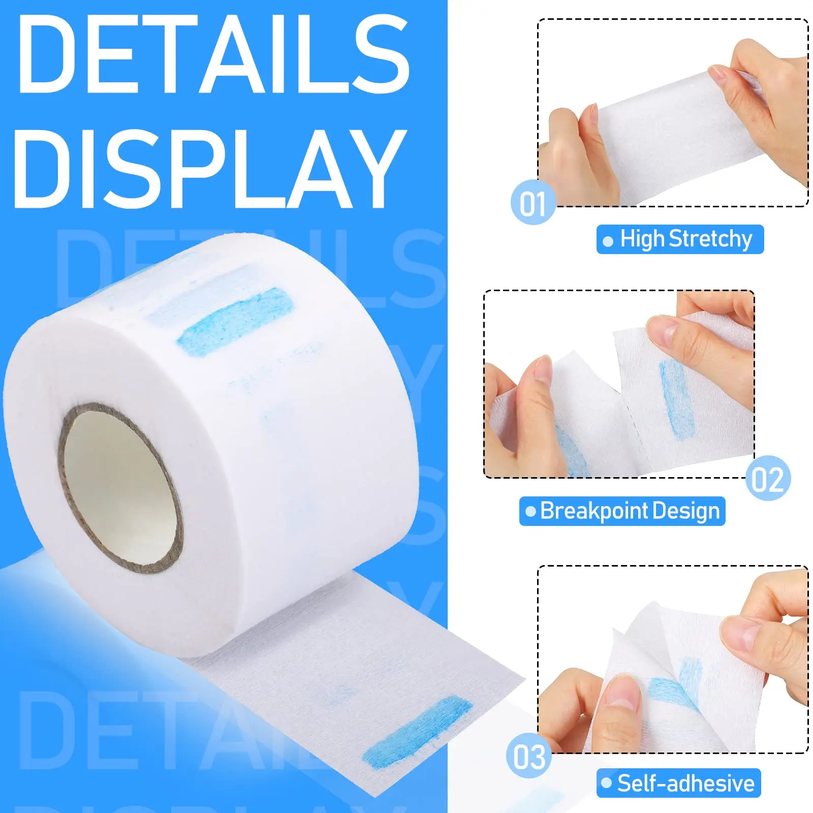 20 piezas de papel desechable para el cuello, accesorio de corte de pelo, suministros de barbería, venta al por mayor