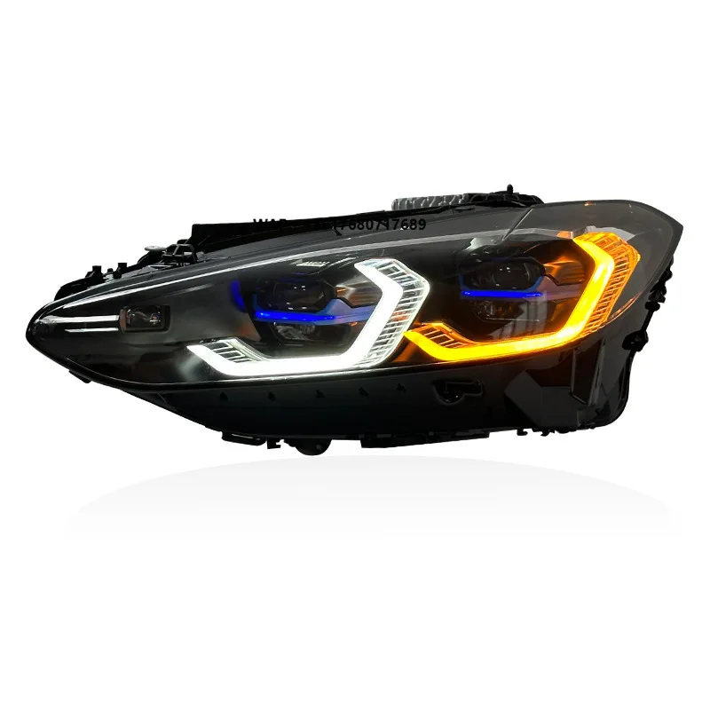 

New G22 Headlight 21-23 12V LED 6000K Bi-color GoldEye GoldBeam Low/High Plug Play Assembly DynaGlow Dynamic DRL OEM Fit 1