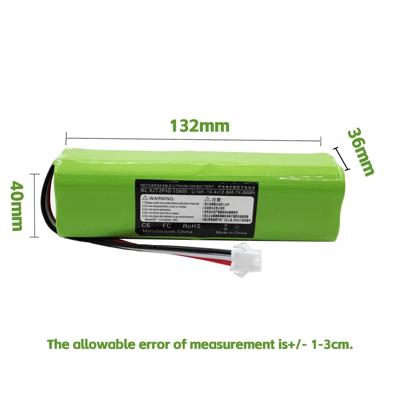 2024 100% Original For XiaoMi Viomi S9 Rechargeable Li-ion Battery Robot Vacuum Cleaner For Lydsto R1 Battery Pack Big Capacity