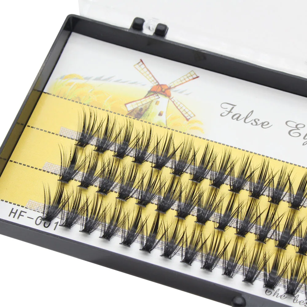 MUYD Black Hand Made Silk 20D/30D Individual Cluster Eyelashes Extension Natural DD Mink Lashes Soft Cilos 3D Volume