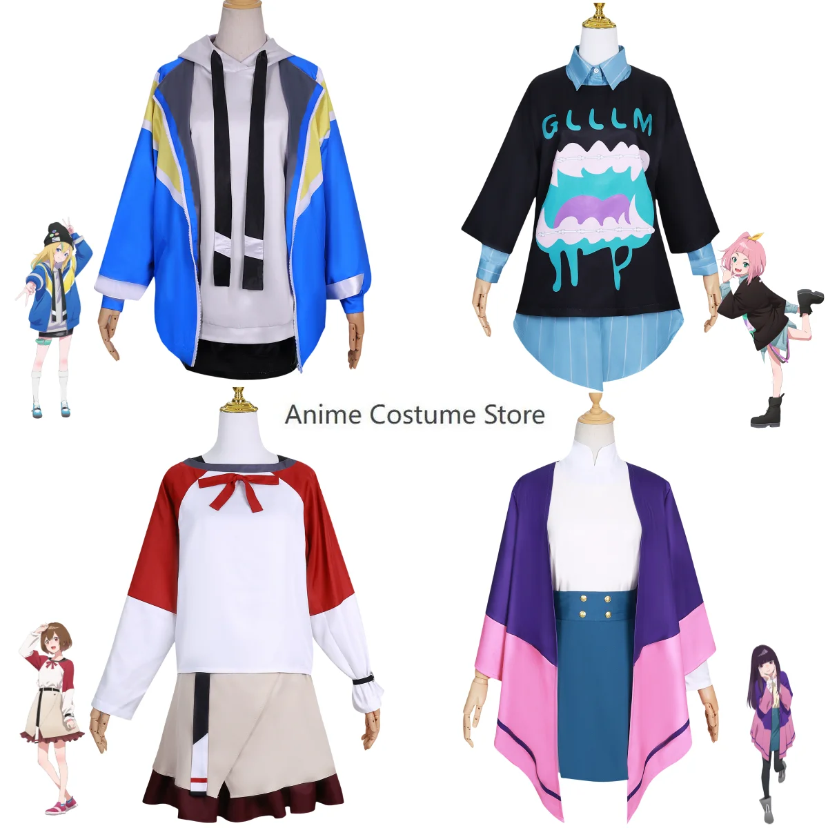 2024 New Jellyfish Can't Swim in The Night Watase Kivi Yamanochi Kanon Takanashi Kozuki Mahiru Cosplay Costume Skirt Kawaii Suit