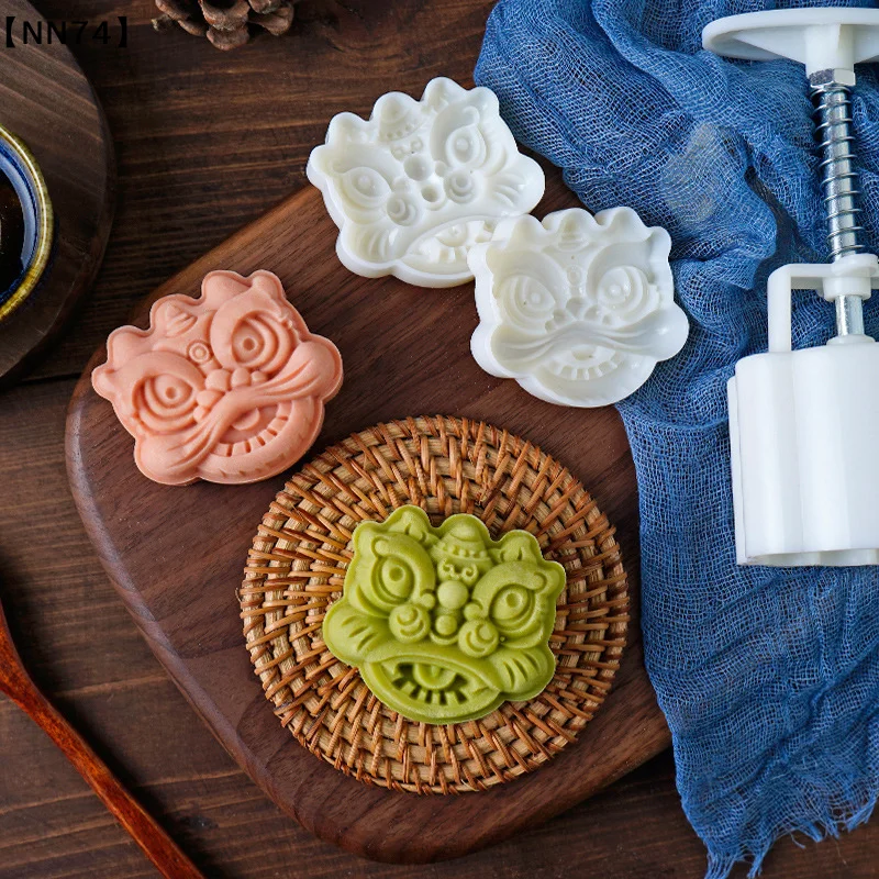 Juego de 2 Moldes para Galletas y Pasteles de Año Nuevo Chino con Diseño de Dragón Ru Yi, Herramienta de Cocina para Hacer Fondant y Repostería en Casa, Ideal para Fiestas [J]
