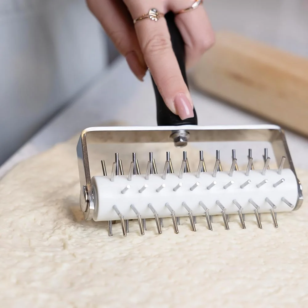 أداة دوكر البيتزا مقاس 5 × 8 بوصة حتى الخبز يمنع الفقاعات، مقرمشات فطائر البيتزا المثالية، ملحقات المطبخ سهلة الاستخدام #3