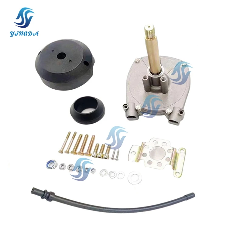 For Yamaha Outboard Motor 2T 15HP Front operating fittings (Steering wheel+Steering gear+throttle cable +remote Control box Kit)