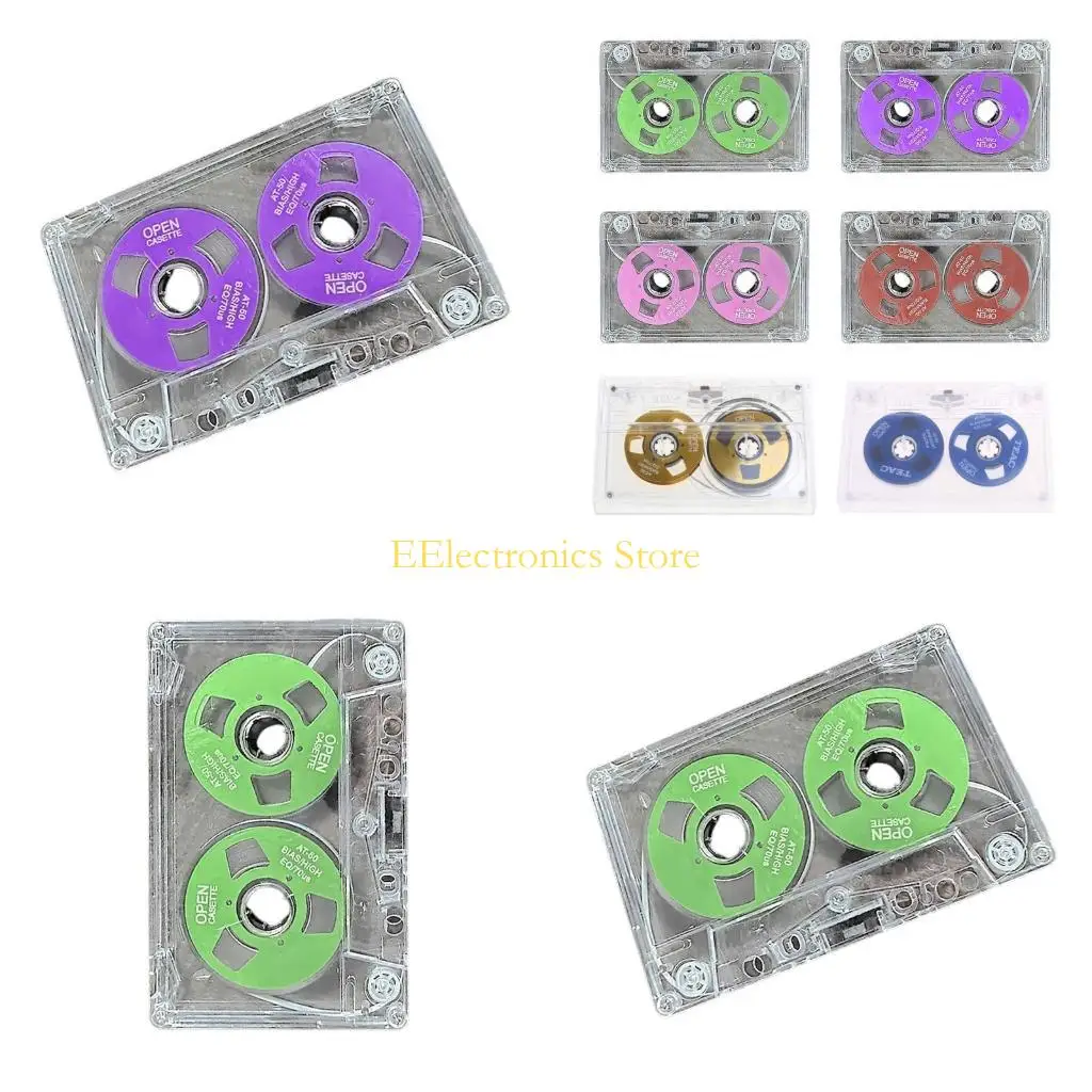 

B03C Double Sided Metal Cassette Tape Blank Recording Tape Player Empty Tapes for 50 Minutes of Clear Music Sound Recording