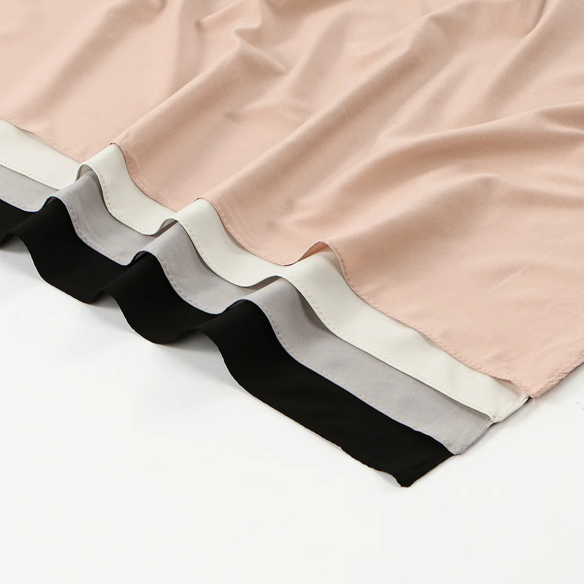 

Простой шарф-хиджаб для женщин, мусульманская шаль, эластичная повязка на голову, сплошной цвет, исламский тюрбан, платки, шарфы Bufanda Foulard 170*75 см