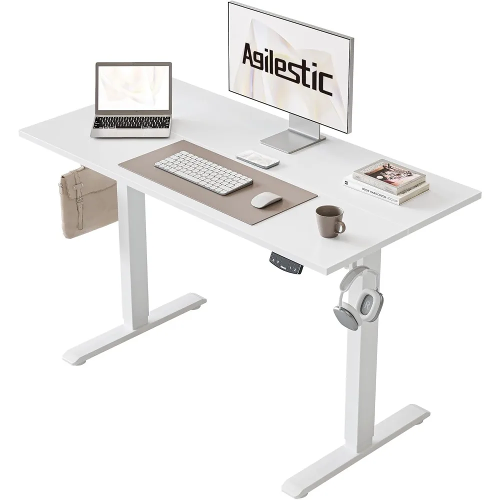 Electric Standing Desk 40 x 24 Inches, Height Adjustable Desk, Sit Stand up Desk for Work Office Home