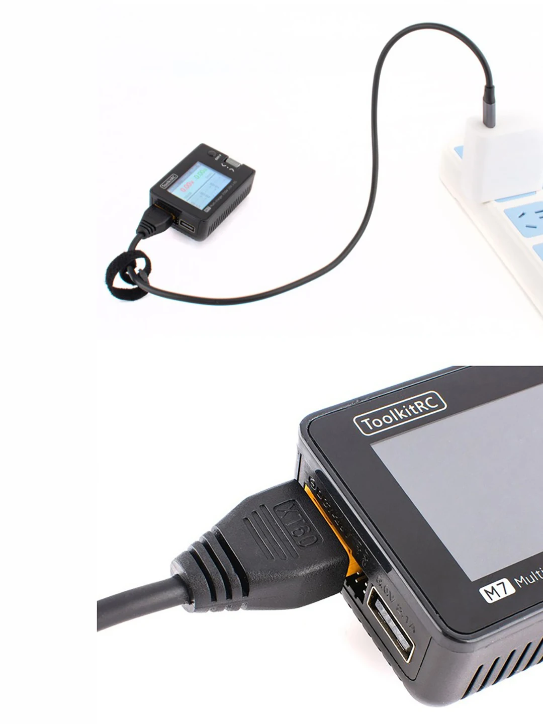 Toolkitrc SC100 Type-C TO XT60 Charging Cable For tToolkitrc M7 M6 M6D M8S Charger Cord Adapter Wire Replacement Parts