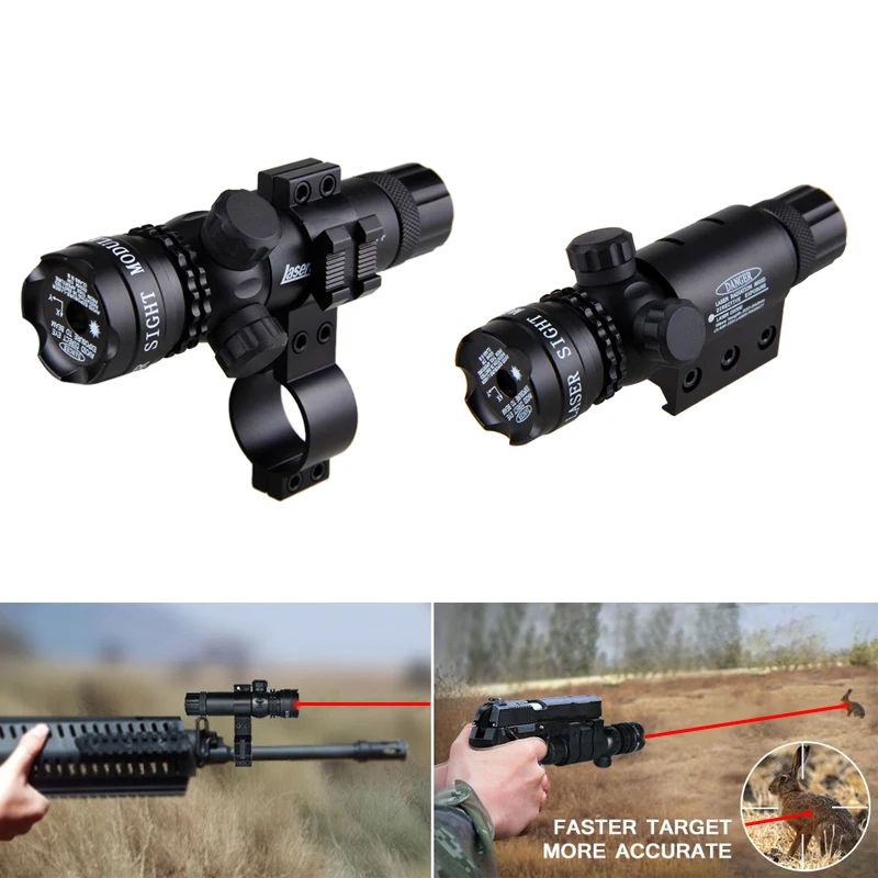 Green Red Dot Laser Sights Tactical Picatinny Rails Pistol Sights Outdoor Hunting Accessories Lasers Pointer Sight Flashlight