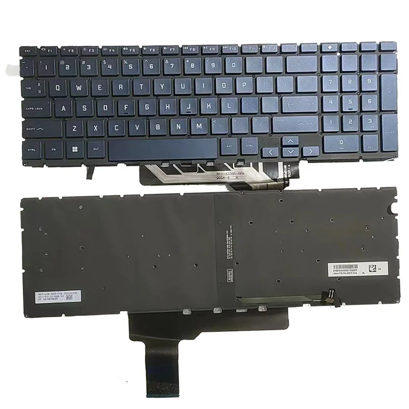 teclado retroiluminado dos eua para laptop hp cinza e cinza victus 15 fa0031dx 15 fb 15 fb0015nr 15 fb1013dx 15 f0xxx 01