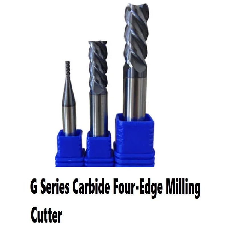 

G Series 4-Edge Tungsten Steel Milling Cutter Alloy Vertical Milling Cutter Straight Shank 4-Edge Milling Cutter