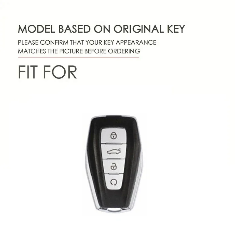 TPU Car Key Fob Cover Case Shell Holder Set For Geely Coolray X6 Emgrand Global Hawk GX7 Remote Accessories Car-Styling Keychain