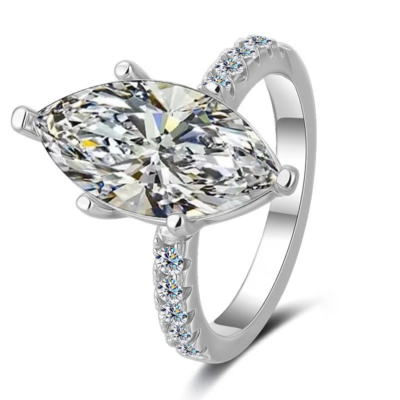 

MSJ147 Lefei модное модное роскошное кольцо с бриллиантами, классическое кольцо с муассанитом 5 карат для очаровательных женщин, ювелирные изделия из стерлингового серебра 925 пробы для вечеринок