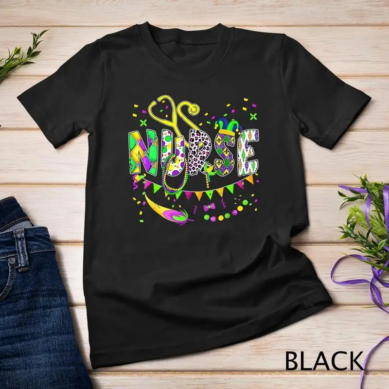 

Cute Leopard Nurse Mardi Gras Festival Party Nursing Costume Unisex T shirt