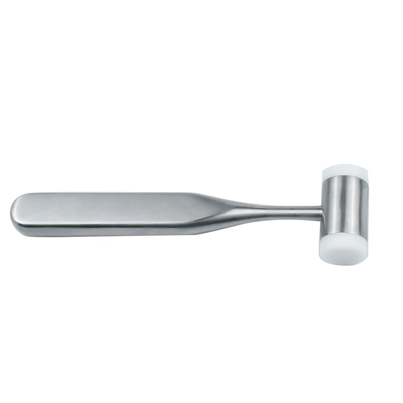 

3Pcs Double Headed Dental Bone Mallet with Replaceable Silicone Pads Stainless Steel Handle for Implant Surgery Osteotomy