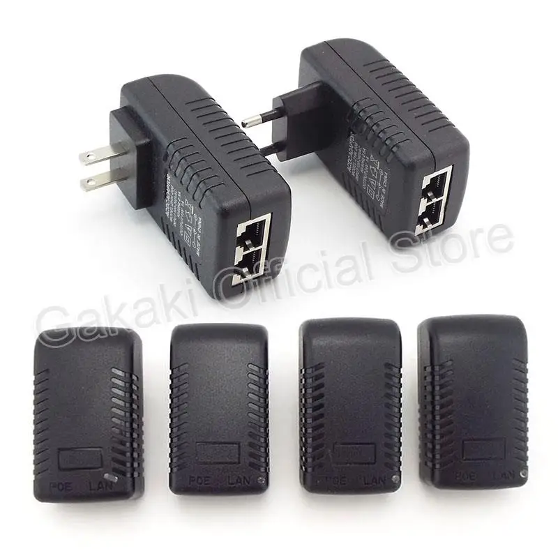 

CCTV Security Surveillance POE Power Supply Adapter 48V 0.5A 15V 24V 1A 12V 2A for IP Camera POE Switch EU/US Plug