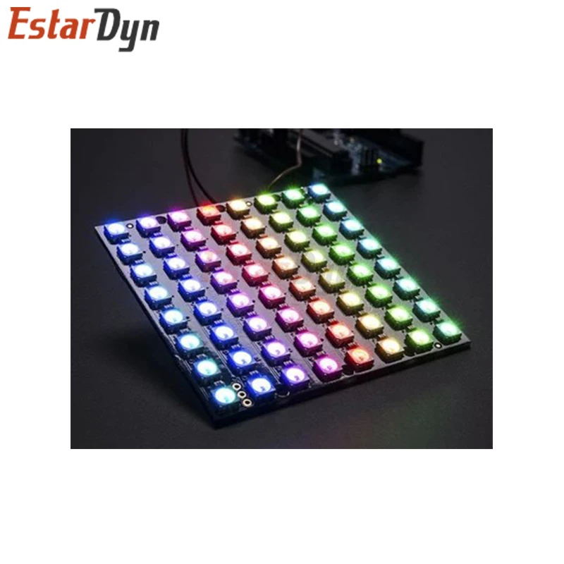 EstarDyn WS2812 RGB Module 8 /12/16 / 64 Bit 5050 LED Full-Color Built-in Driving Lights Round LED Ring board Electronic DIY