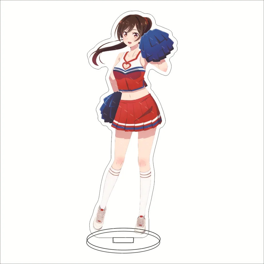 Popular Anime Rent-A-Girlfriend equipo de porristas muñeca modelo acrílico soportes de personaje modelo Fans cumpleaños regalo de Navidad
