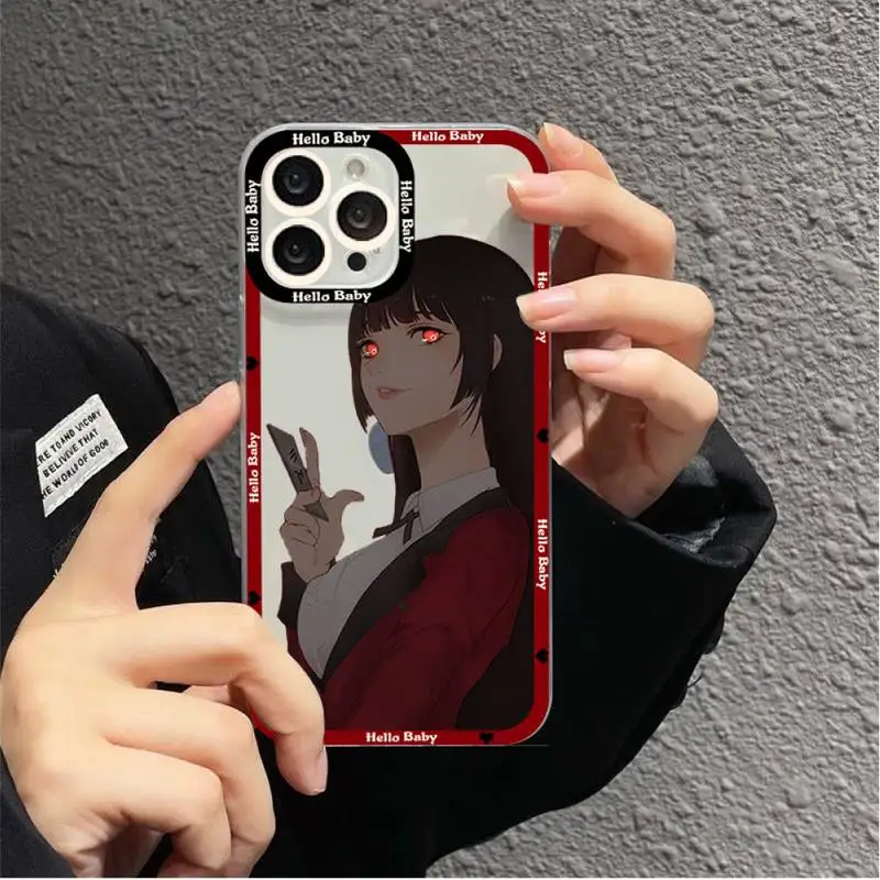 Japońskie anime Kakegurui Jabami Yumeko Etui na telefon do iPhone 11 12 13 Mini Pro Max 14 Plus Pro Max Obudowa