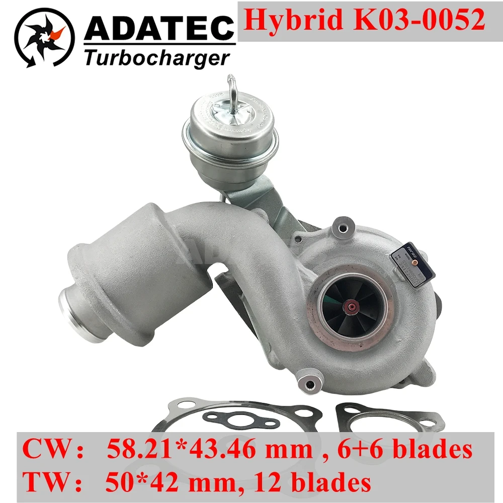 K03-052 06A145713D  Hybrid Turbocharger 53039880052 for  TT/A3/ Seat Ibiza III /Volkswagn Beetle