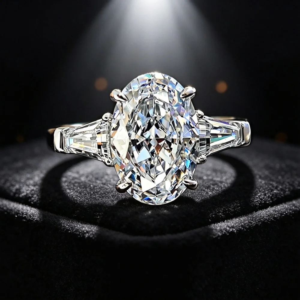 MINWEEN Vintage 925 Sterling Silver Ring  With 5ct Lab Diamond Engagement Jewelry Women Ring Christmas Gift